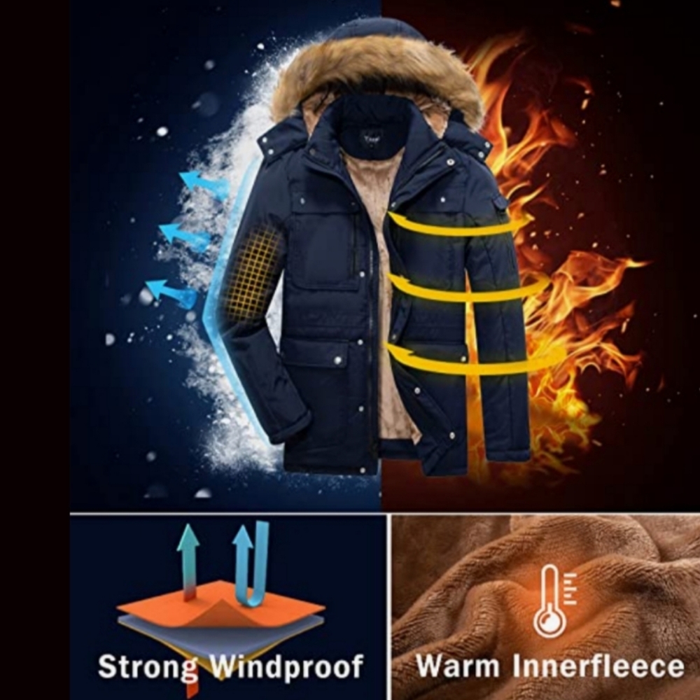 New - Yozai 9 Pocket Winter Jacket - Picture 13 of 15